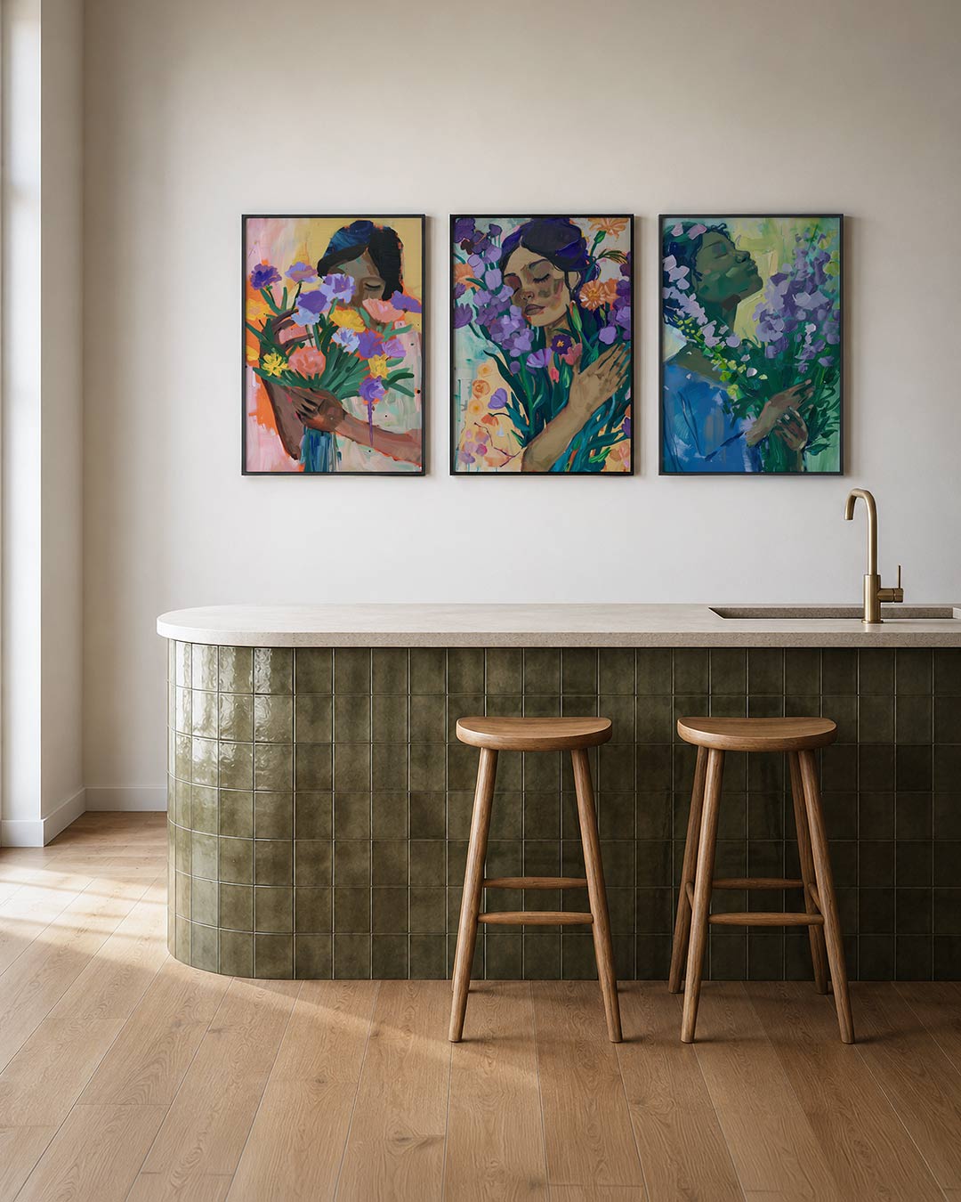 Bloemrijke harmonie Posterset