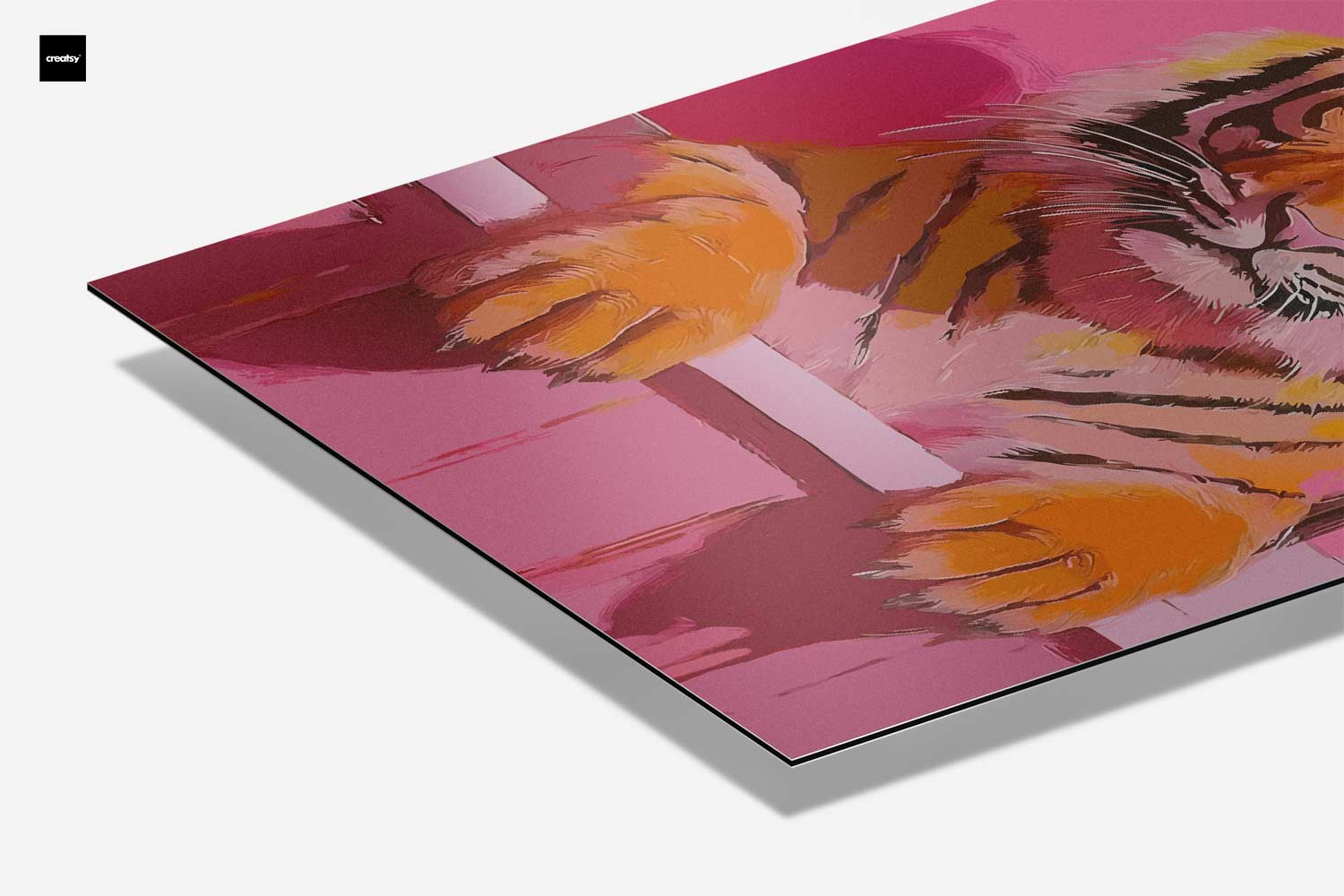 Tijger in Bad Kunstwerk
