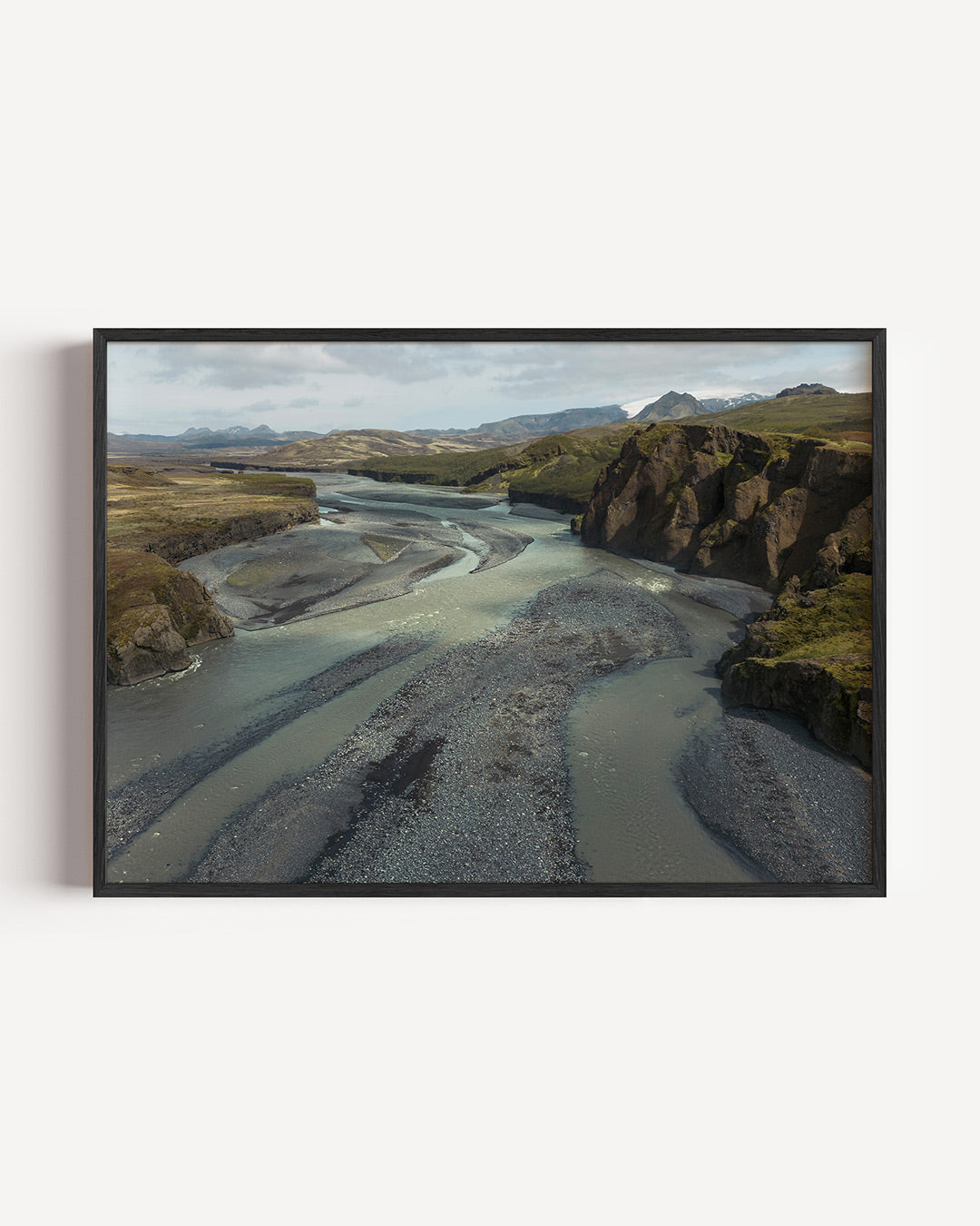 Rivierlandschap panorama Poster