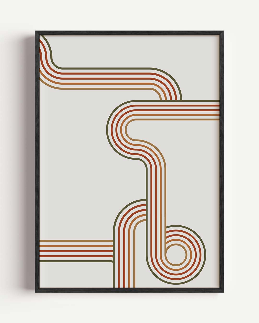 Retro Stripes Poster-WallArtistic