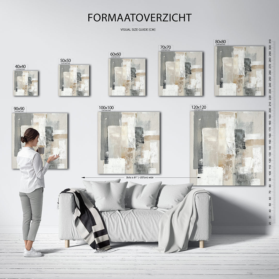 Gelaagde texturen Kunstwerk
