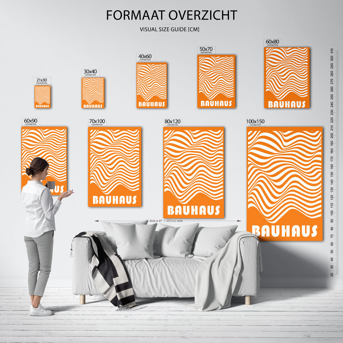 Golvend lijnenspel Poster