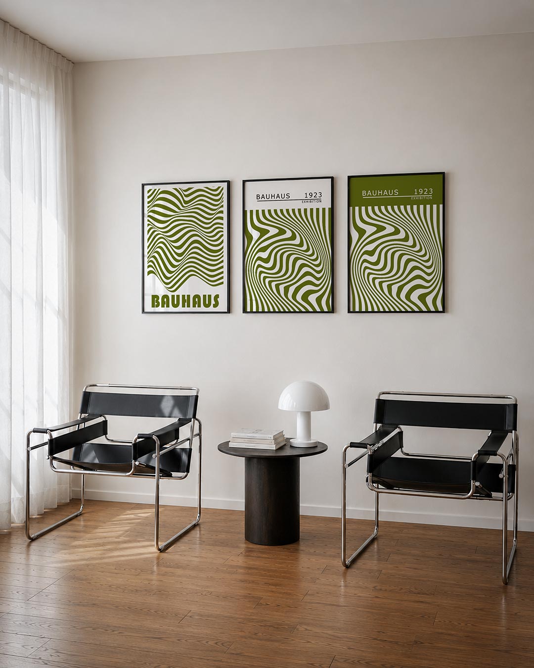 Golvend lijnenspel Posterset
