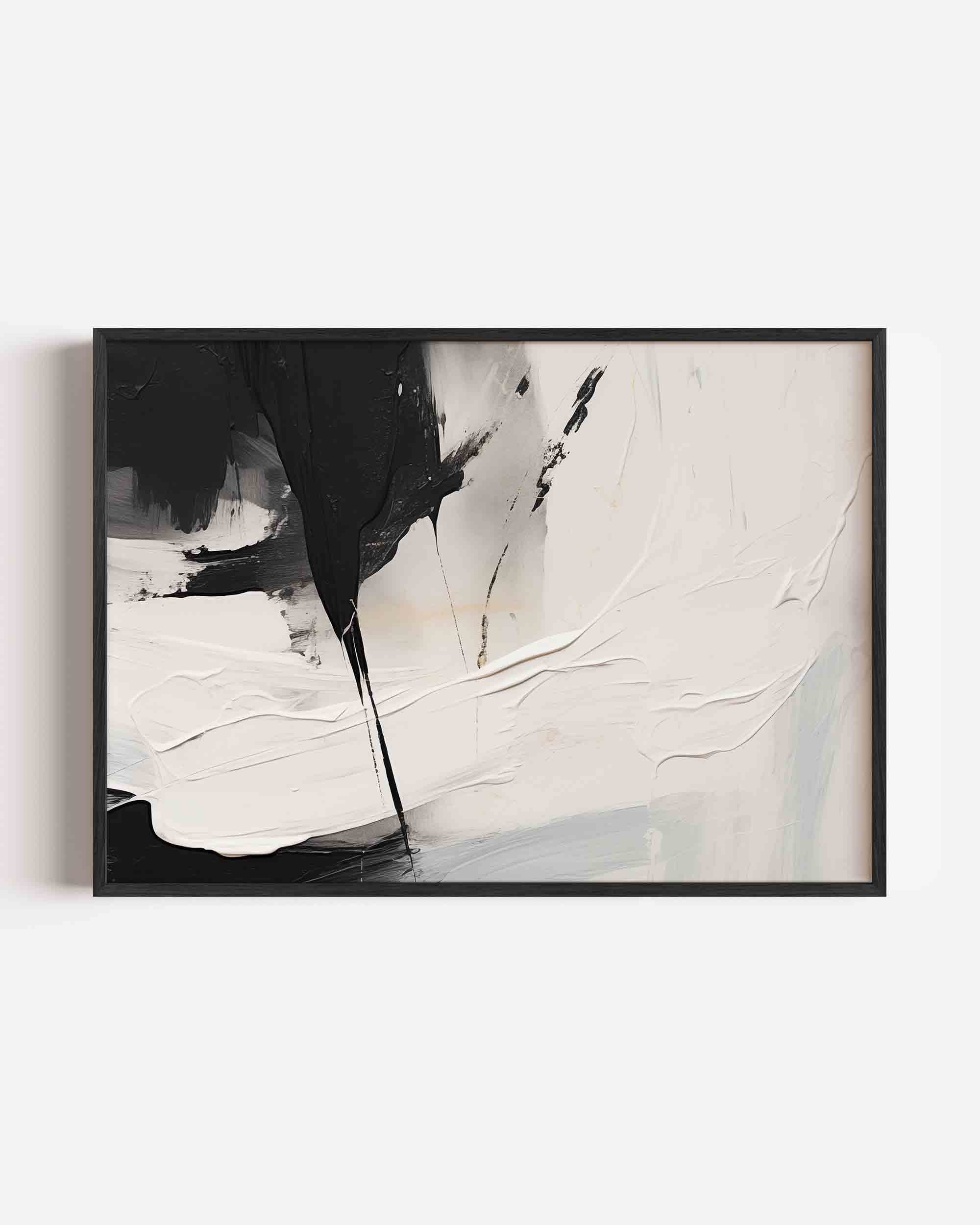 Abstracte zwart wit Poster