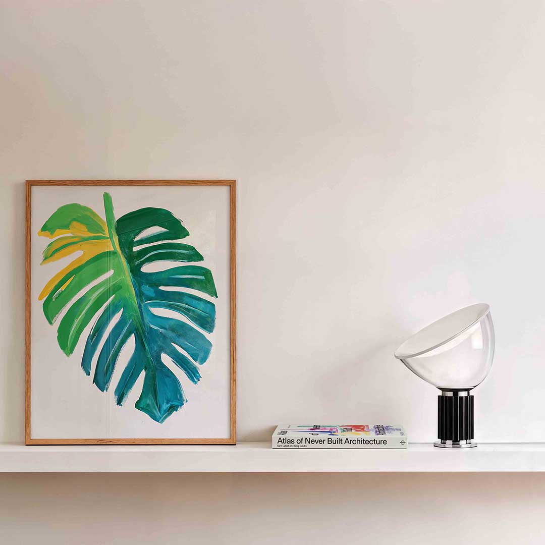 Gekleurde blad Poster