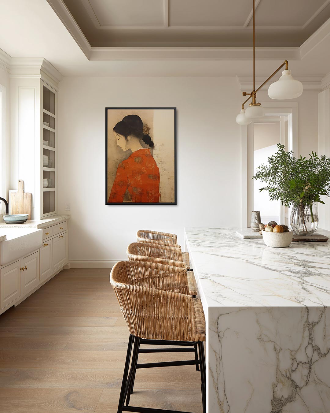 Vrouwelijk silhouet Kunstwerk