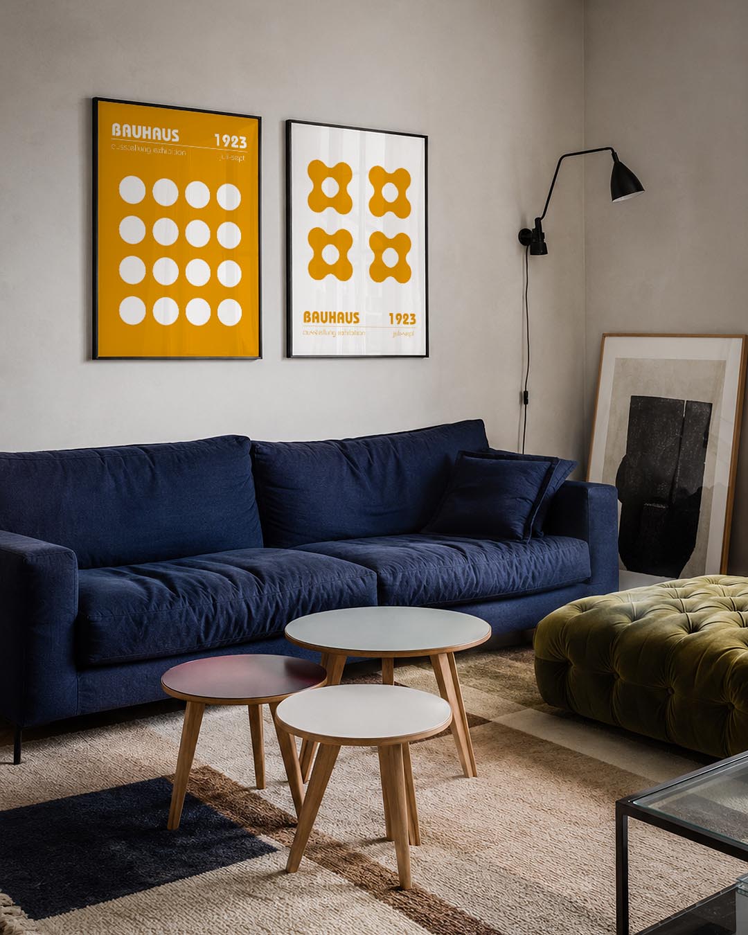 Cirkelritme en kleur Posterset