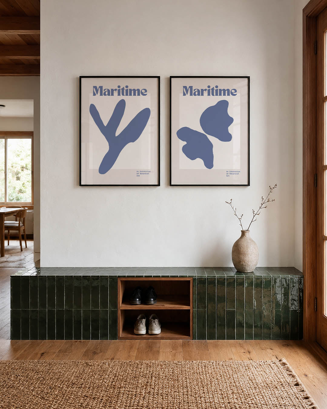 Organische vormen Posterset
