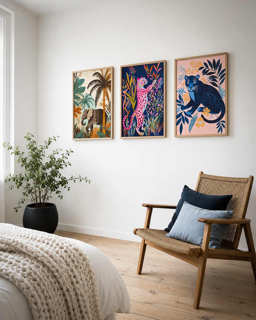 Jungle en olifant Posterset
