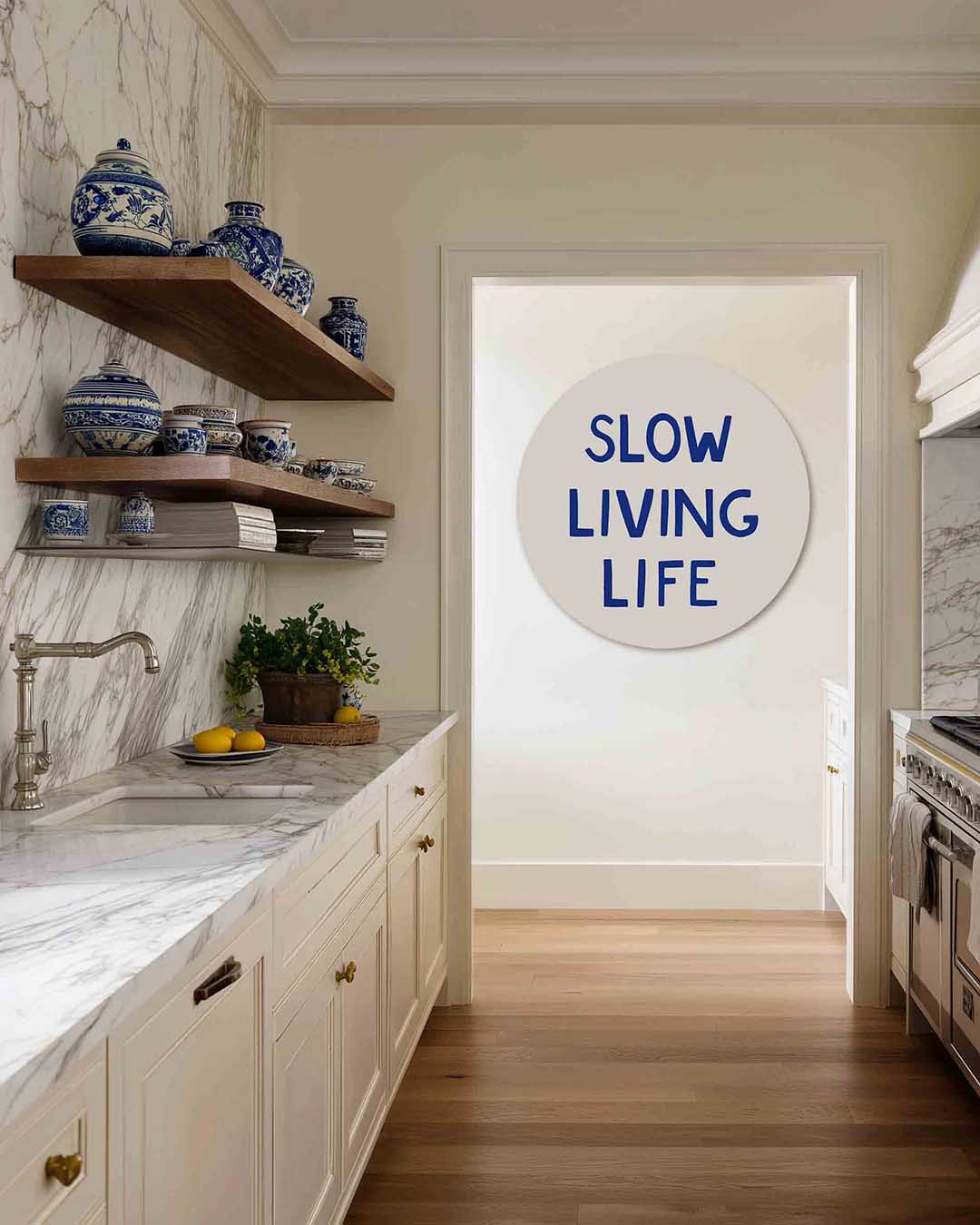 Slow living life Muurcirkel