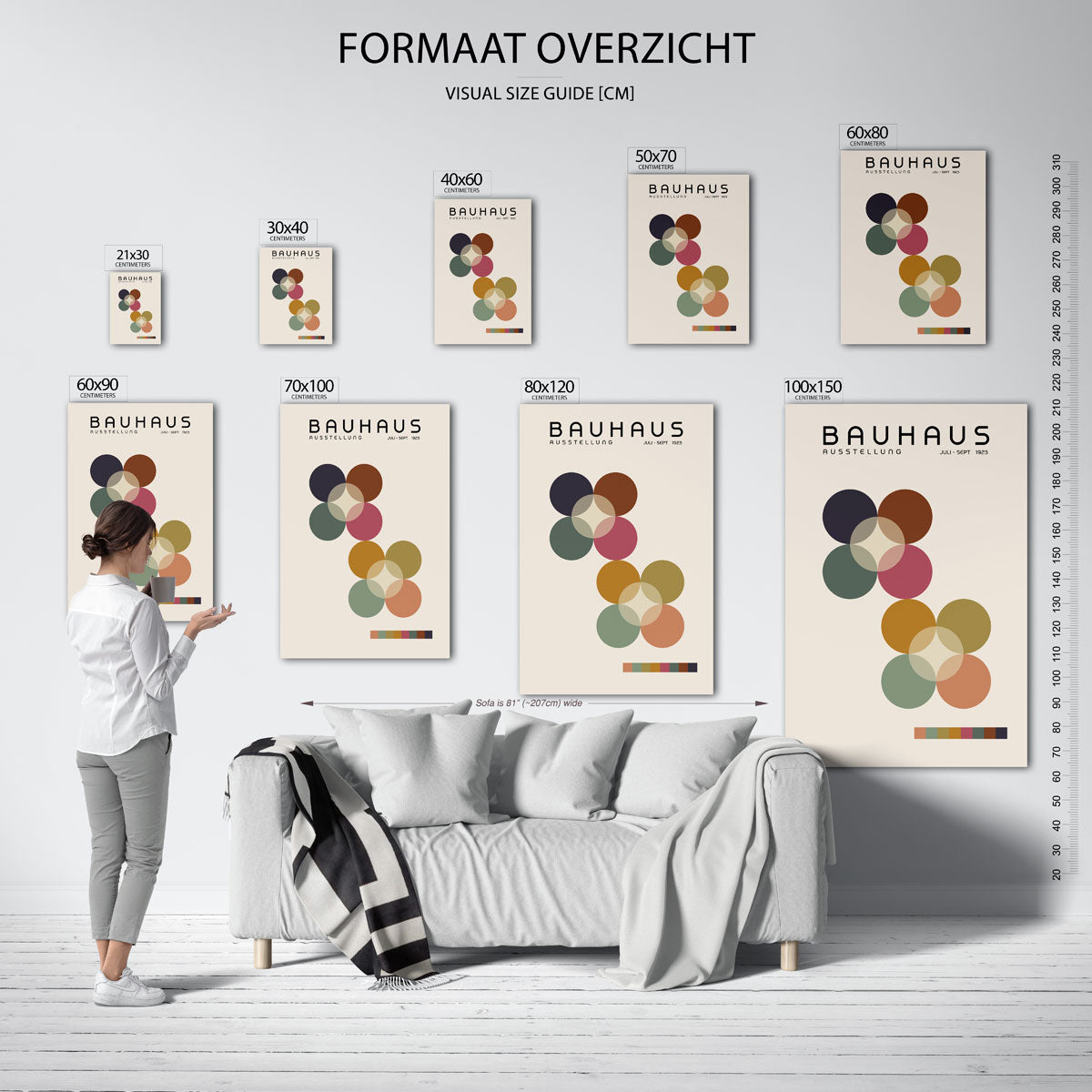 Vormen en vlaken Poster