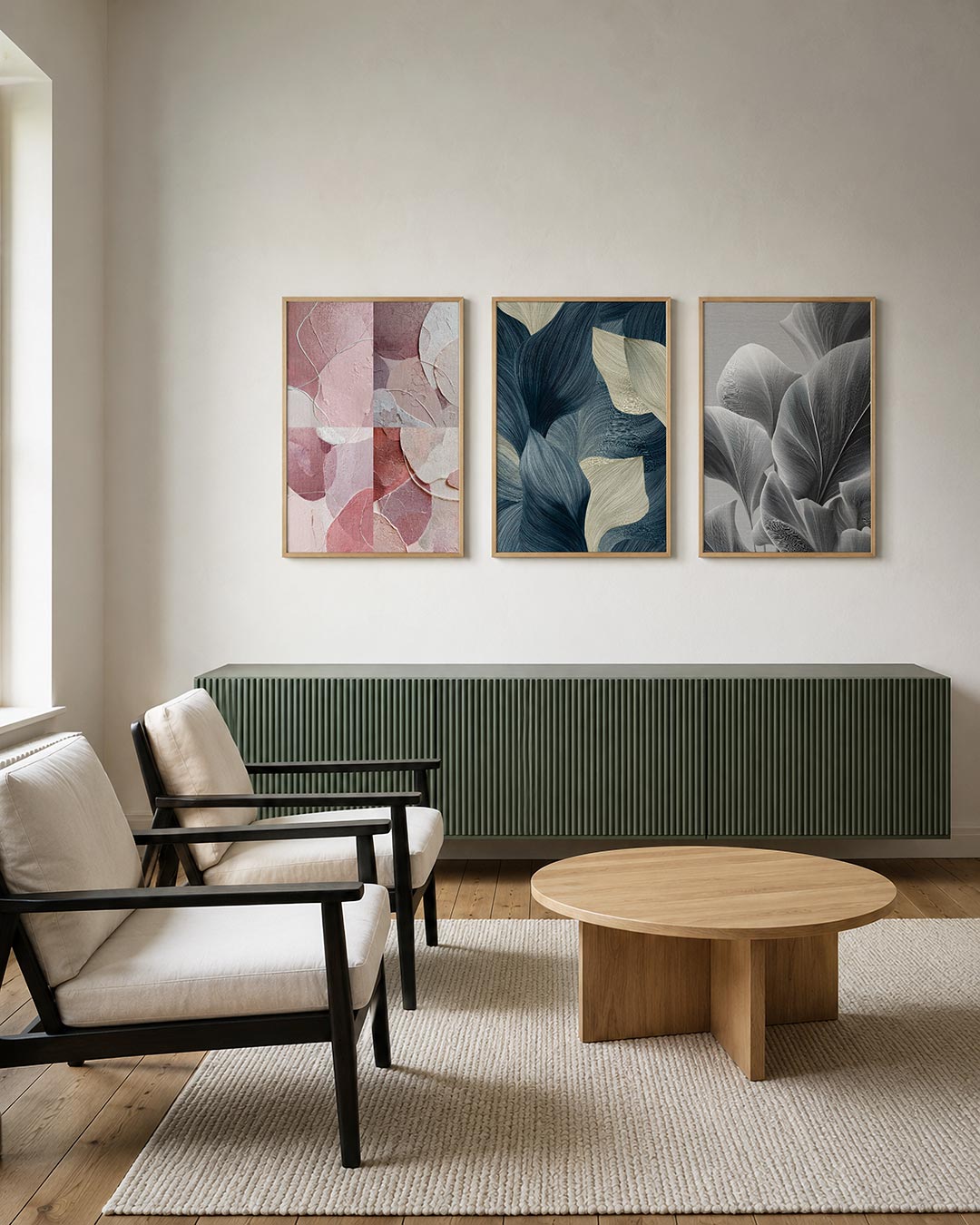 Zachte kleurvlakken Posterset
