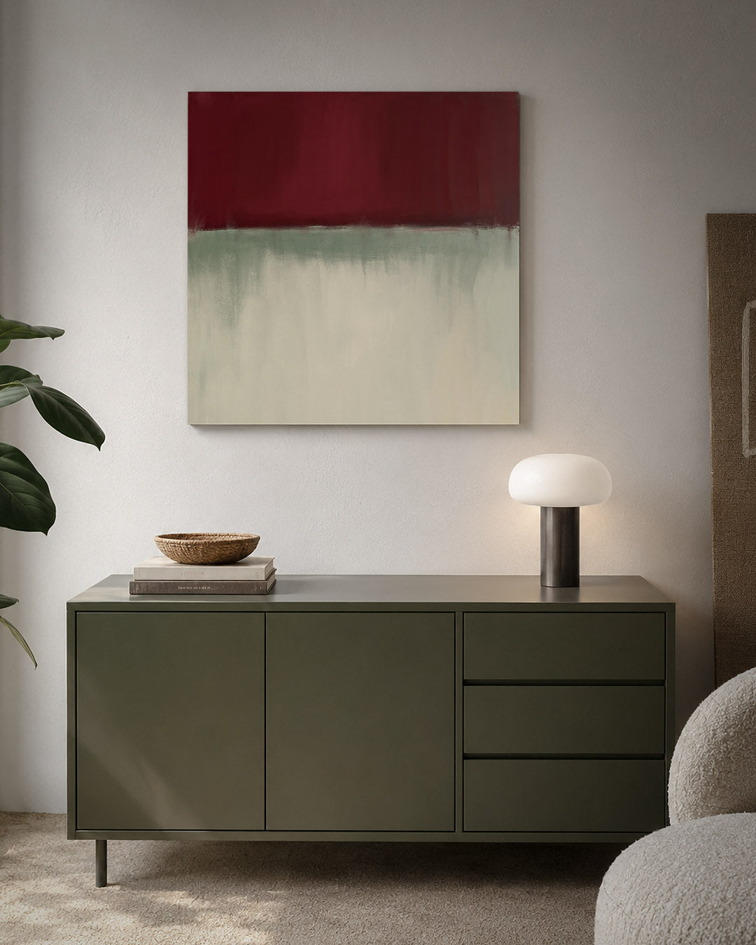 Horizontale kleurenlagen Kunstwerk