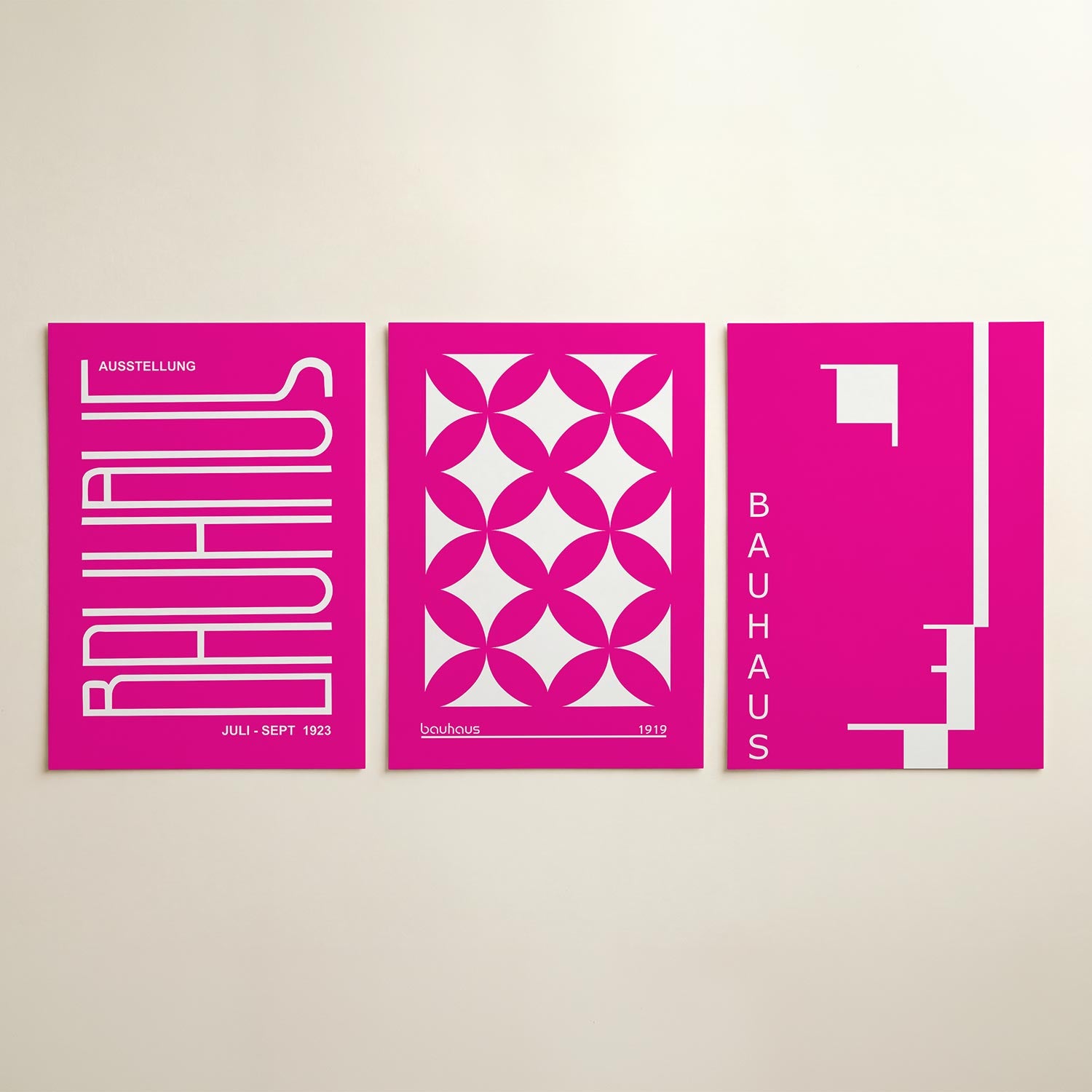 Lijnen en kleurvlakken Posterset