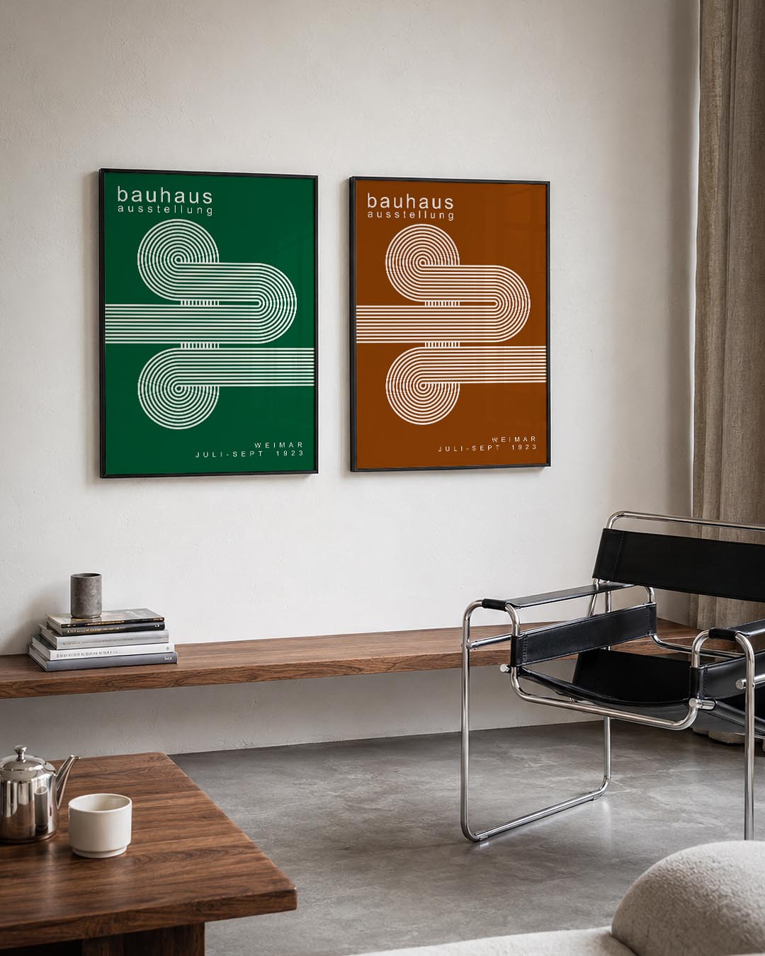 Lijnen en cirkelpatronen Posterset