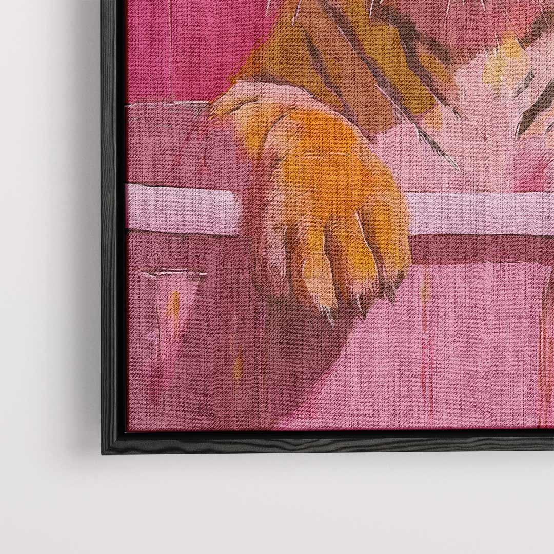 Tijger in Bad Kunstwerk
