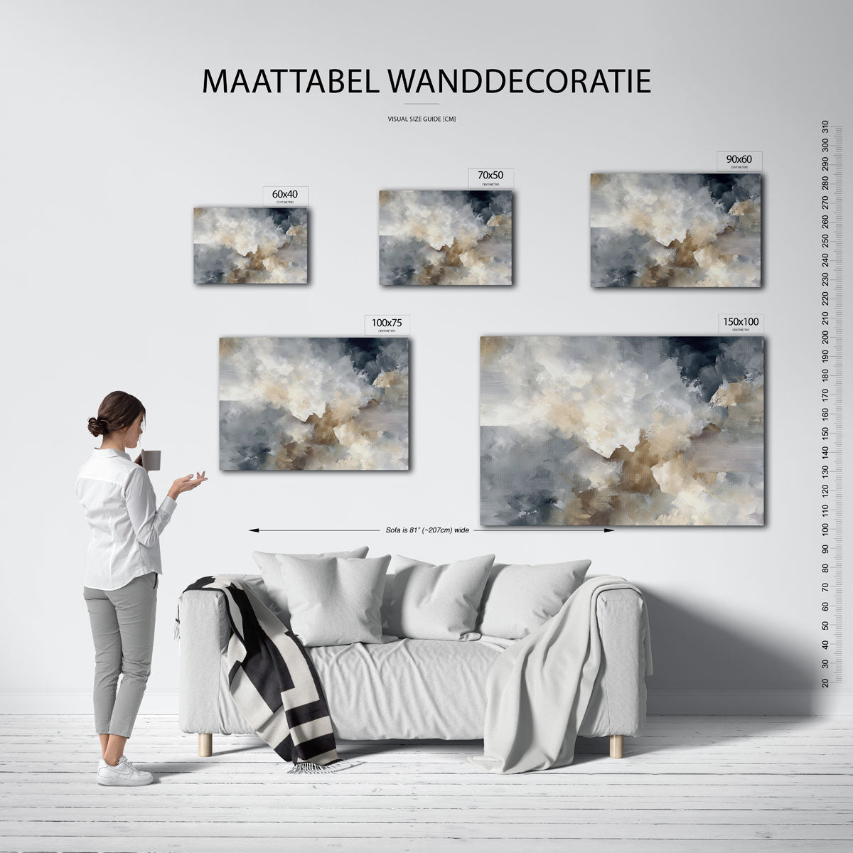 Dromerige kleurenexplosie Kunstwerk