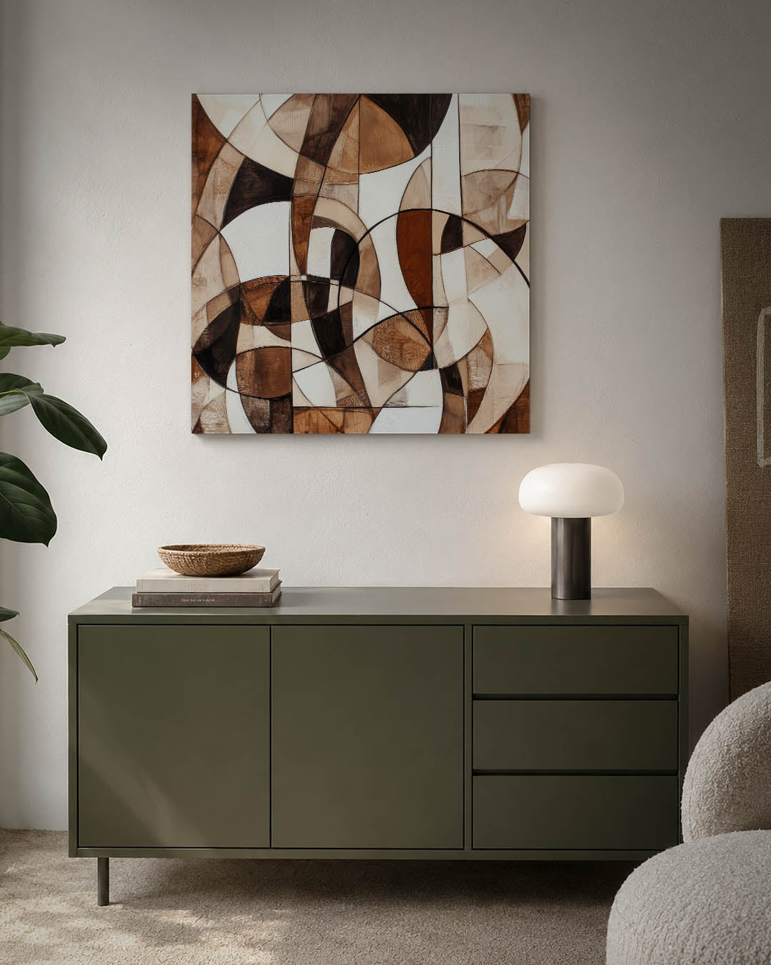 Organische vormen compositie Kunstwerk