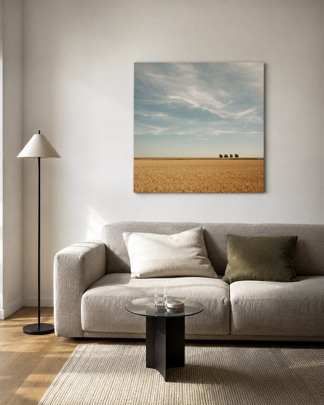 Rustige landschap weergave Kunstwerk