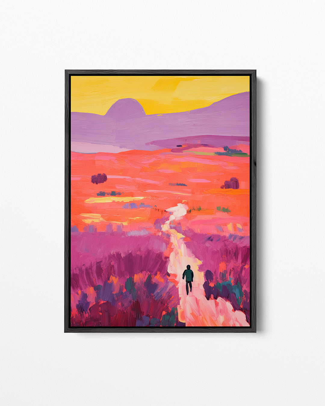 Kleurrijke landschap wandeling Kunstwerk