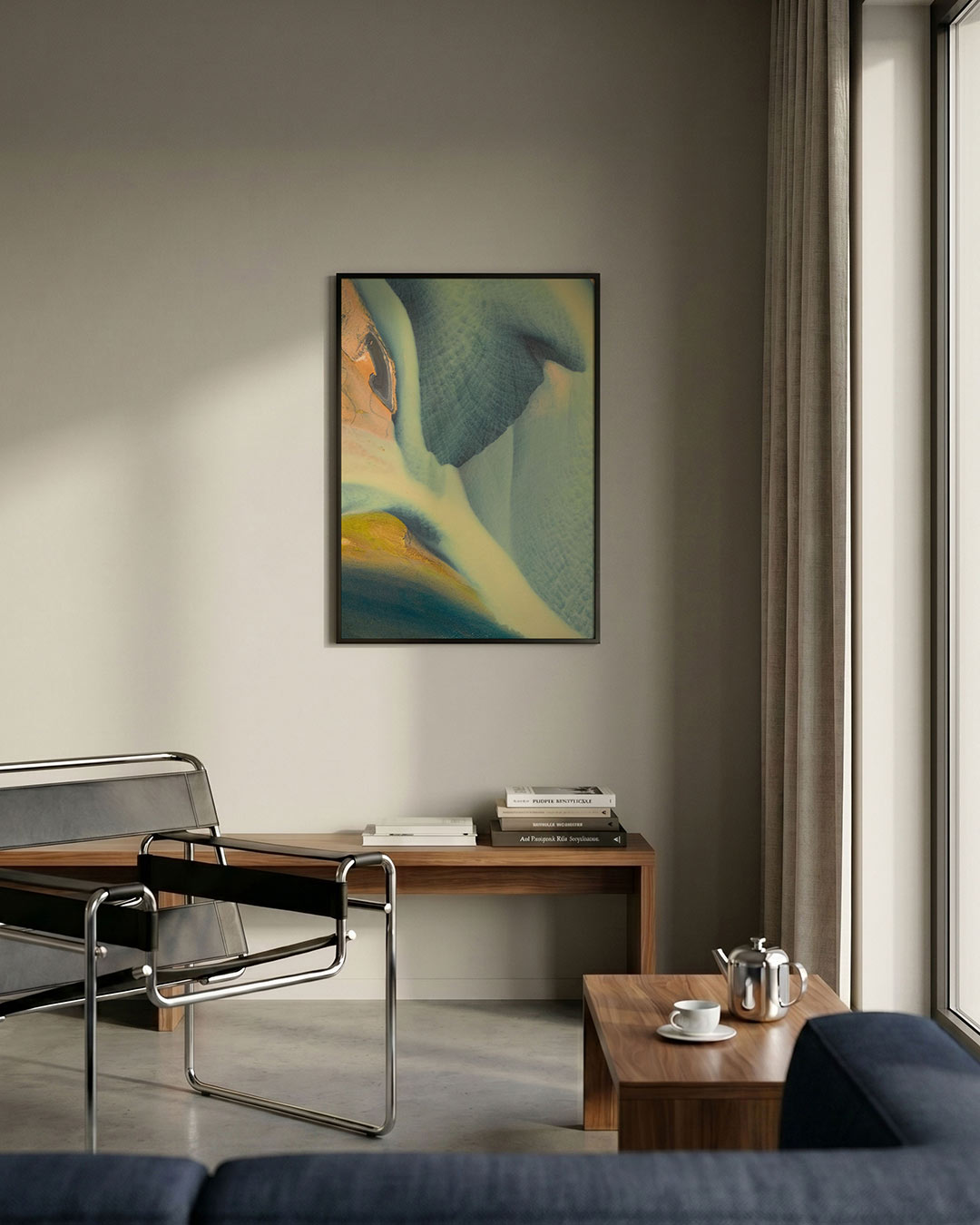 Organische kleurenmix Poster