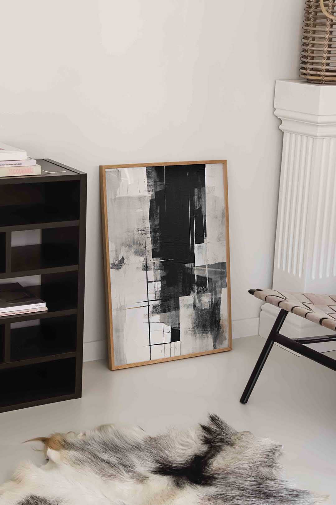 Abstracte zwart wit Poster