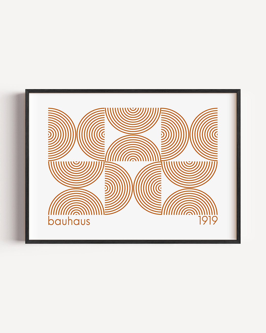 Cirkelpatroon en lijnen Poster