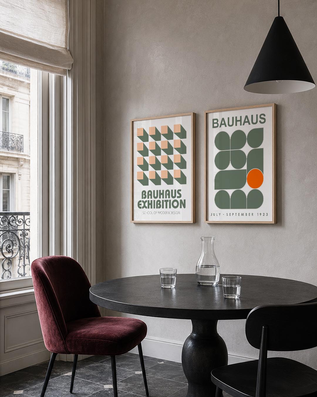 Vorm en schaduw Posterset