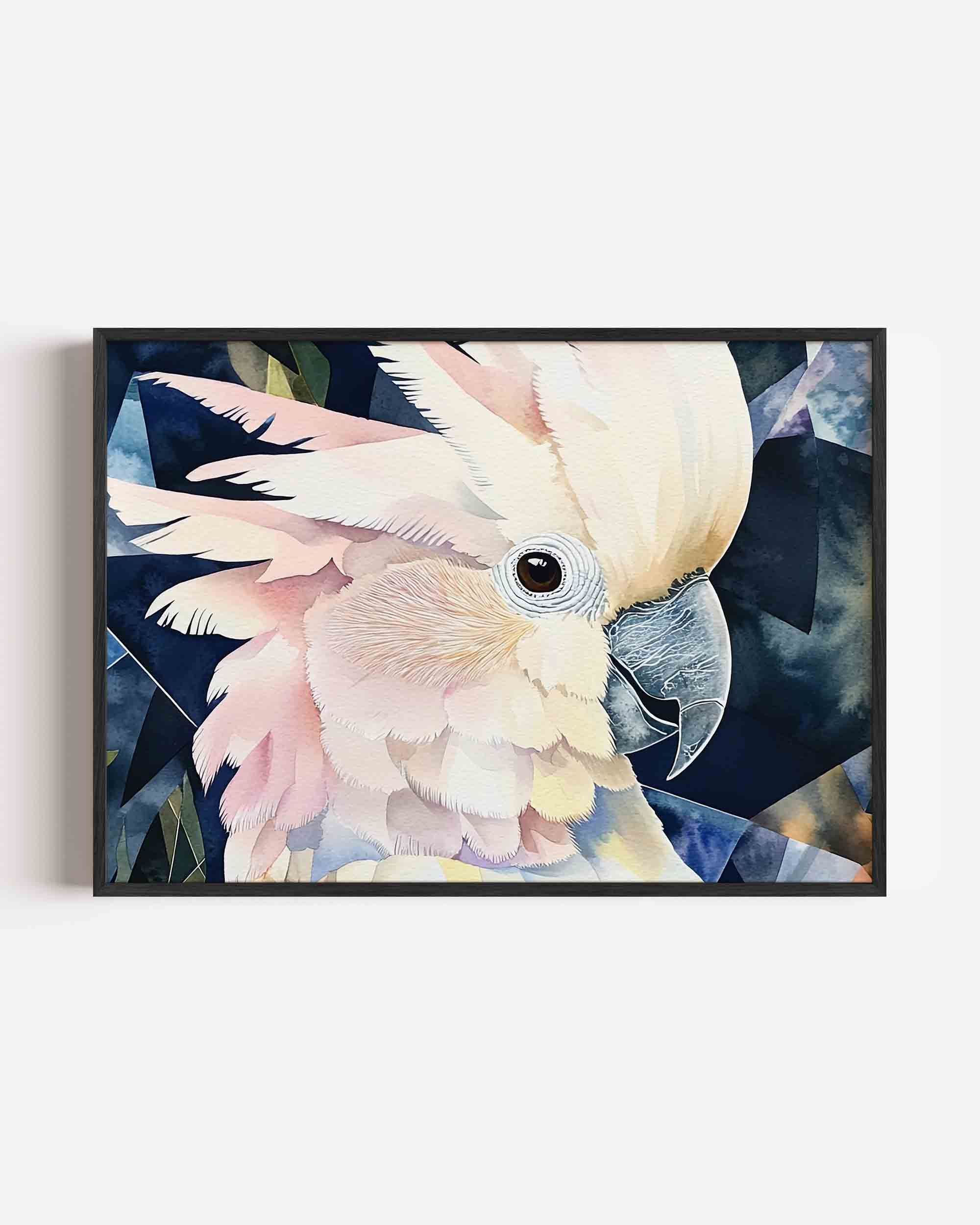 Papegaai in pastel Poster