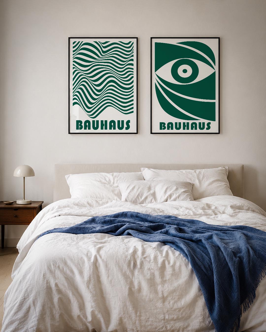 Golvend lijnenspel Posterset