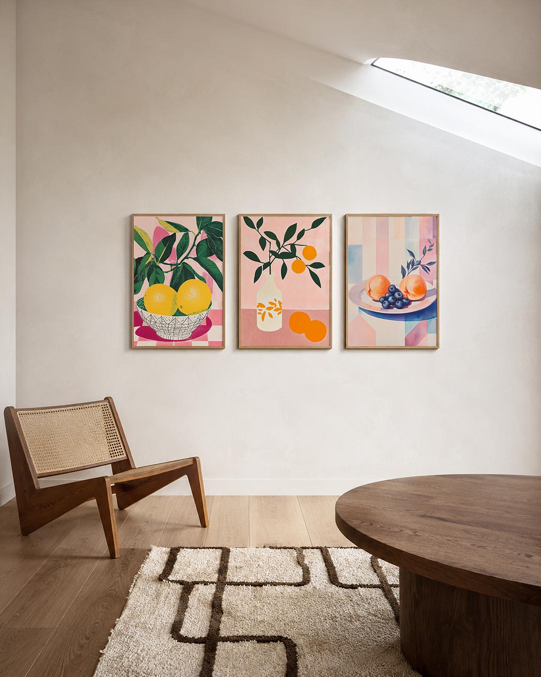 Citroen en bladeren Posterset