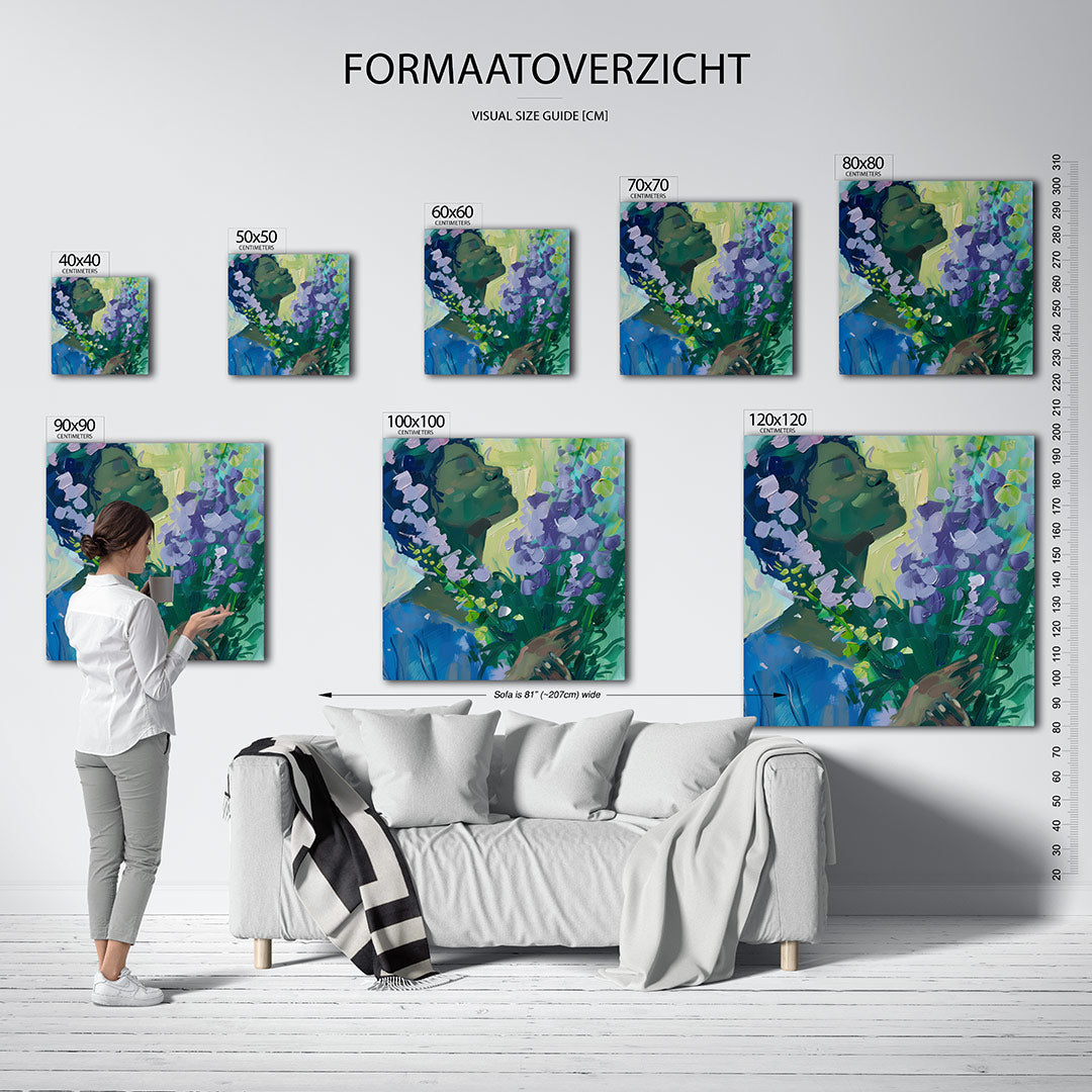 Dromerige bloemen Kunstwerk
