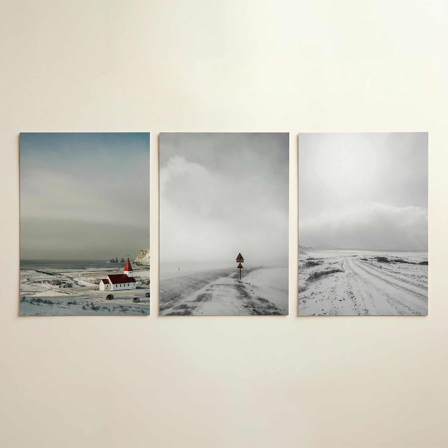 Winterse kustlijn Posterset
