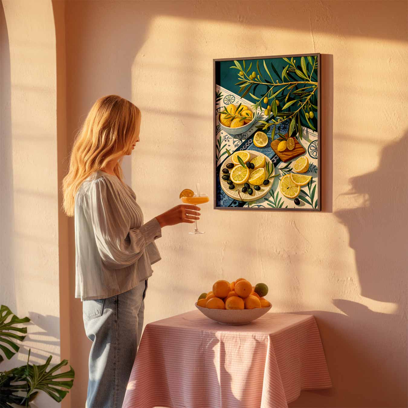 Mediterraans Tafereel Wanddecoratie Poster-WallArtistic