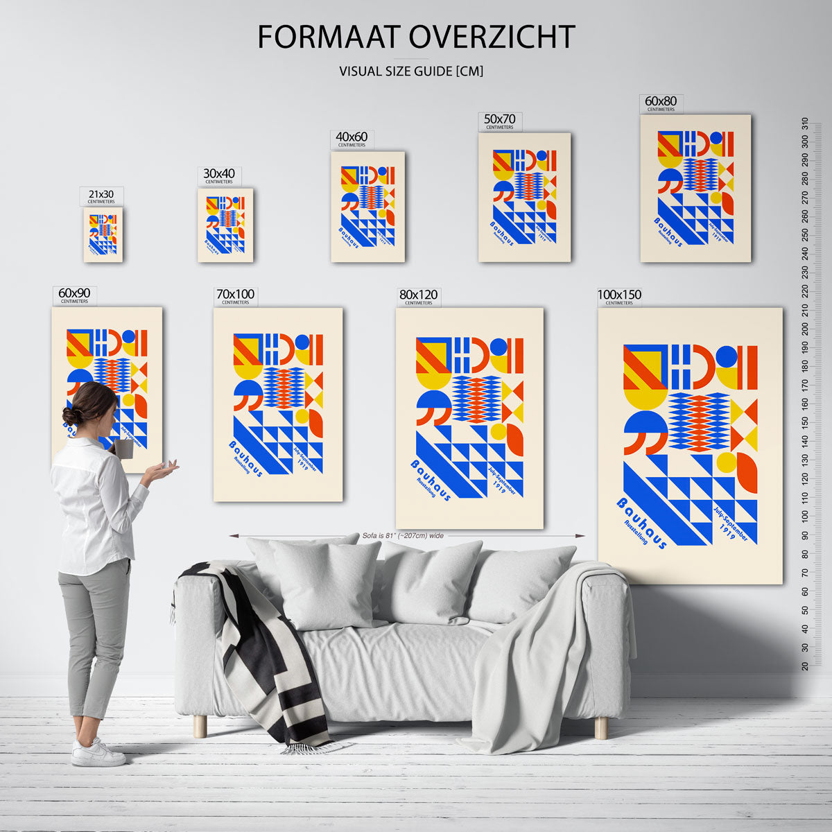 Vormen en vlakkenspel Poster