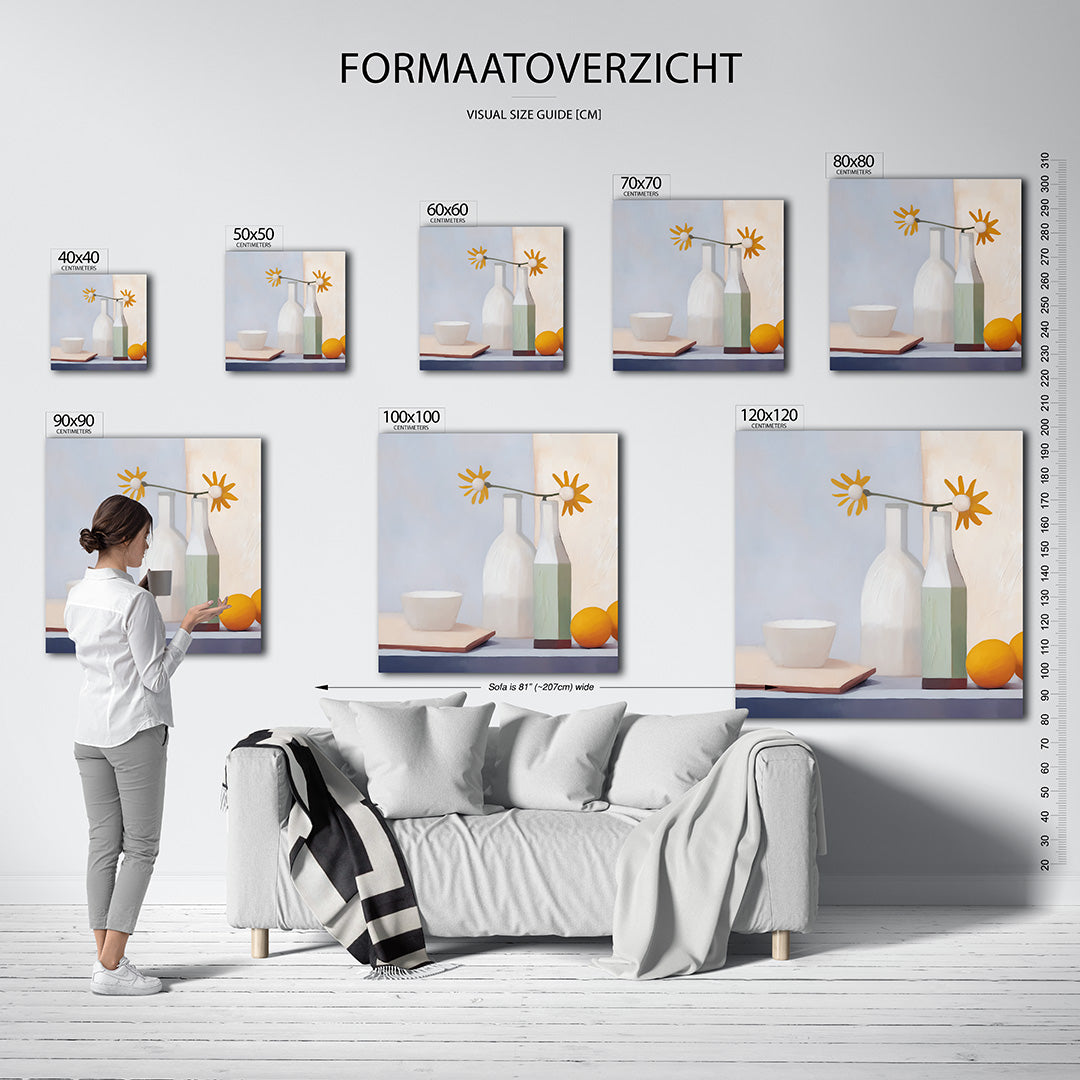 Stilleven met bloemen Kunstwerk