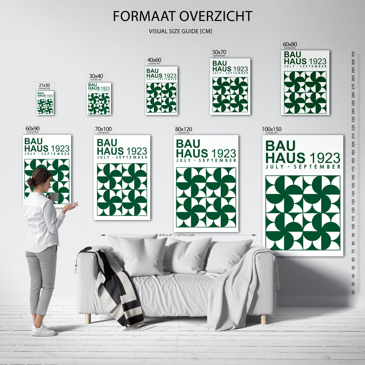 Vormritme en kleur Poster