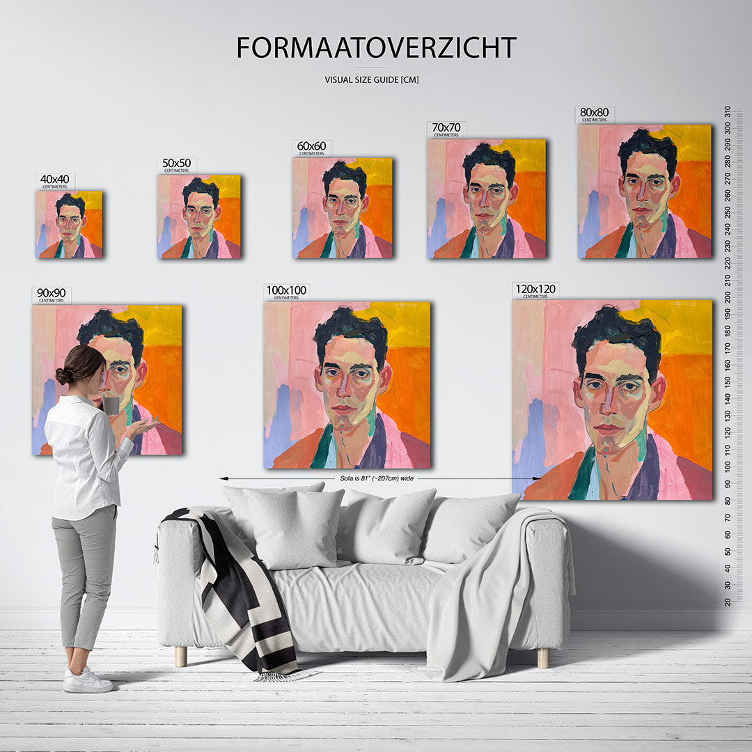 Portretstudie Kunstwerk