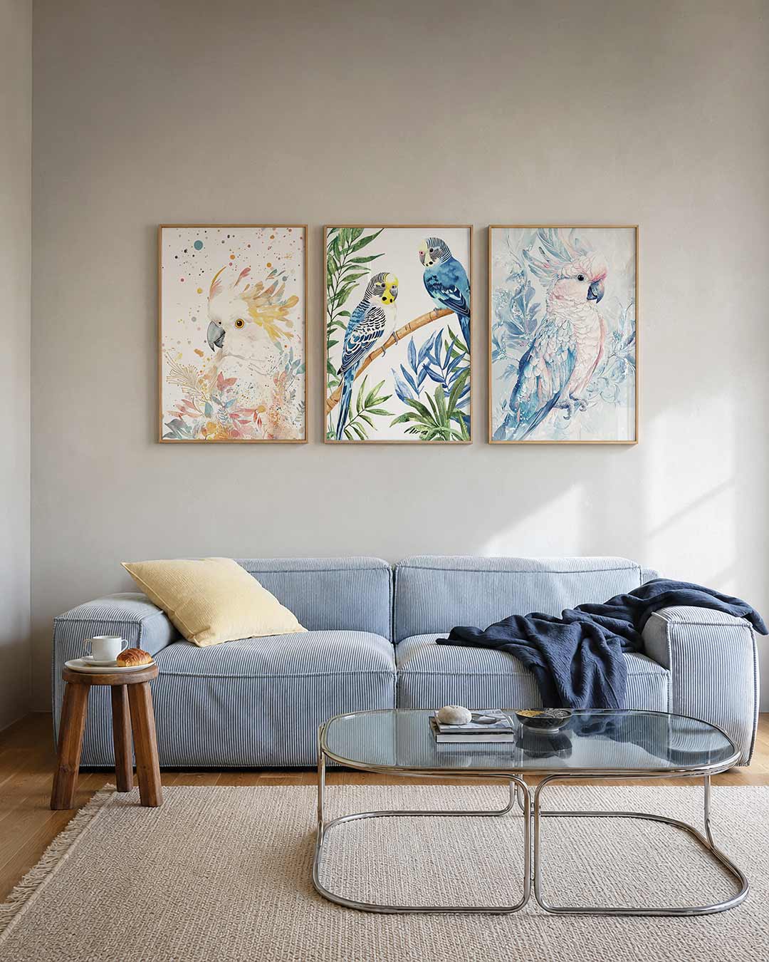 Vogel en kleuren Posterset
