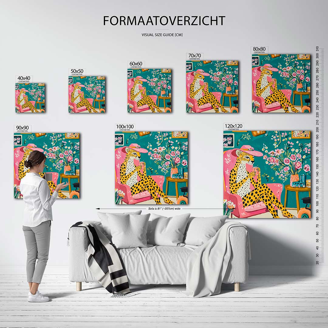 Vrolijke dierenkamer Kunstwerk