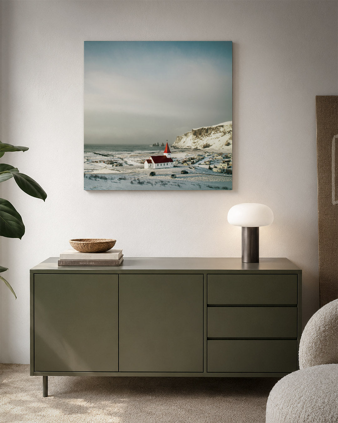 Winterse landschap Kunstwerk