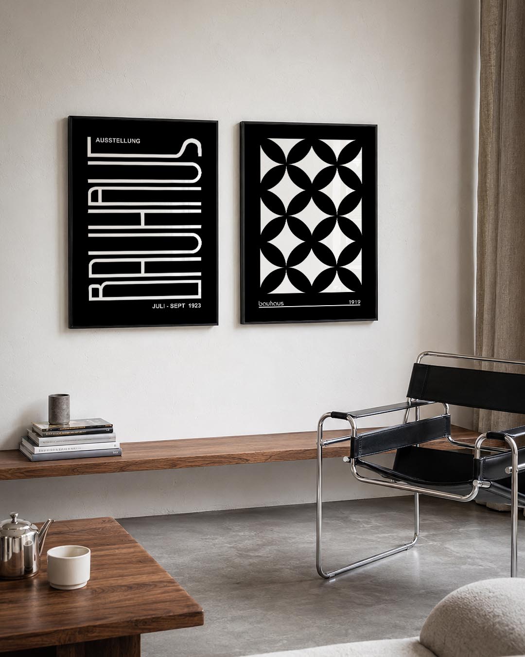Lijnen en tekst Posterset