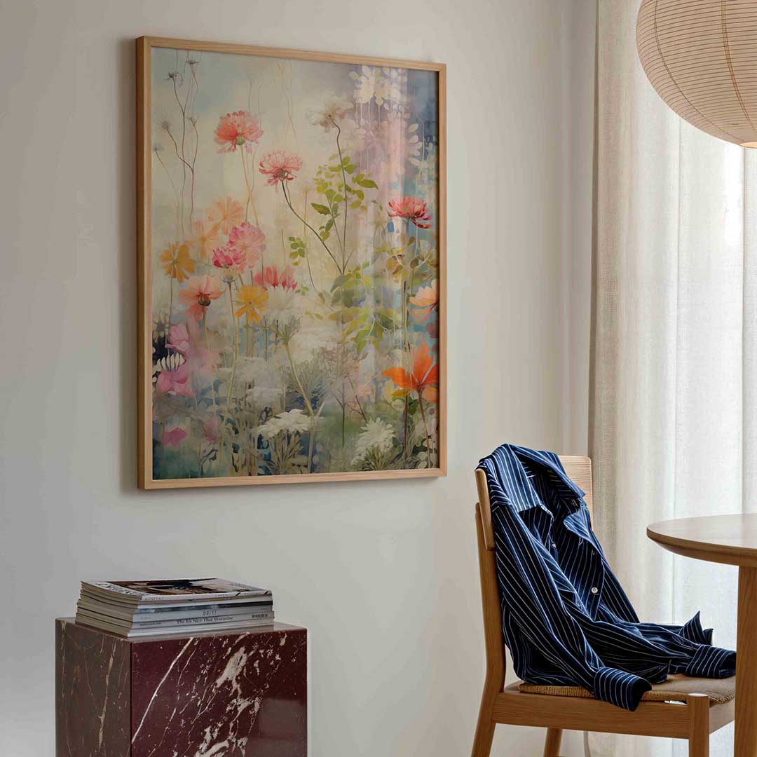 Bloemen en bladeren Poster