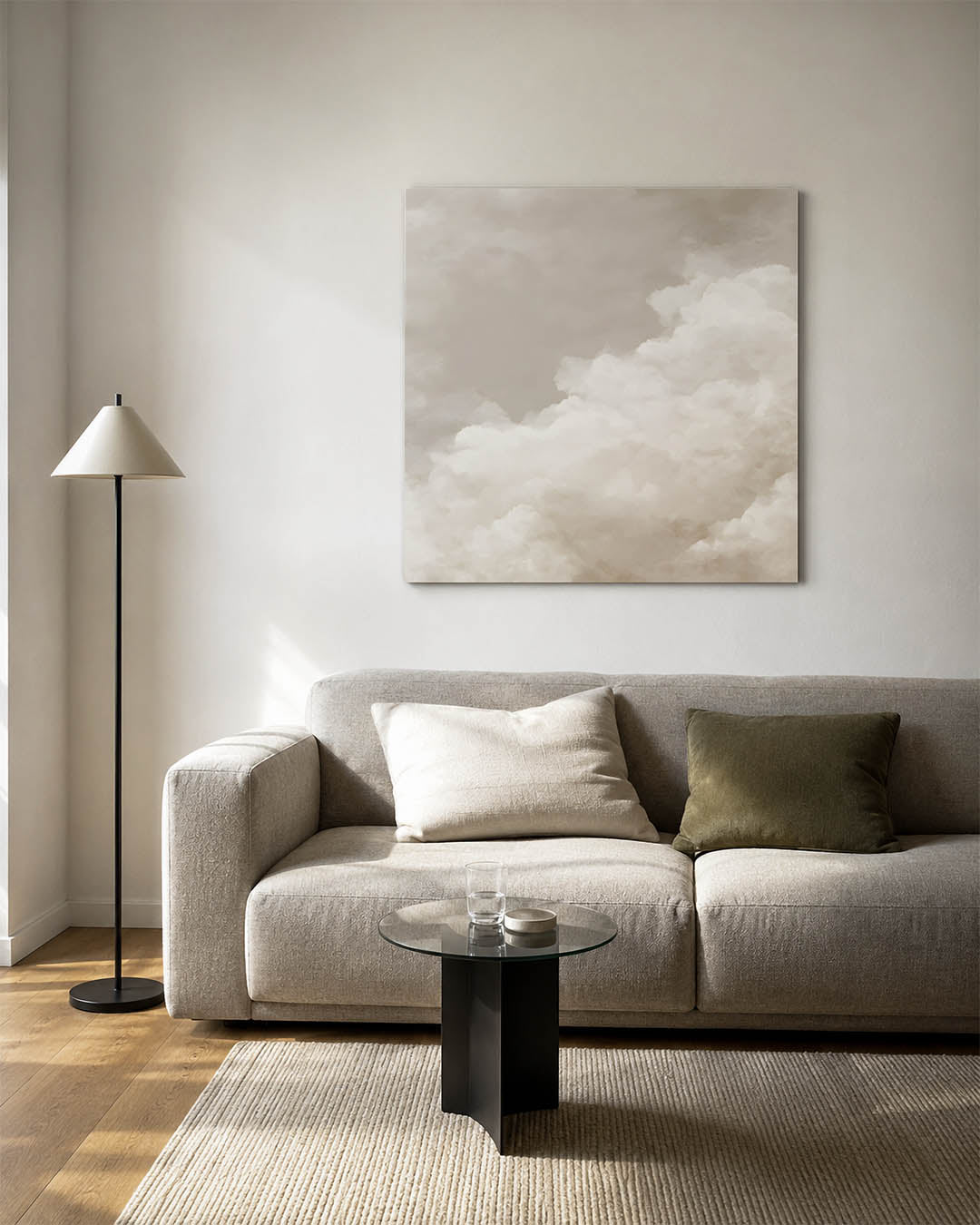 Zachte wolken Kunstwerk