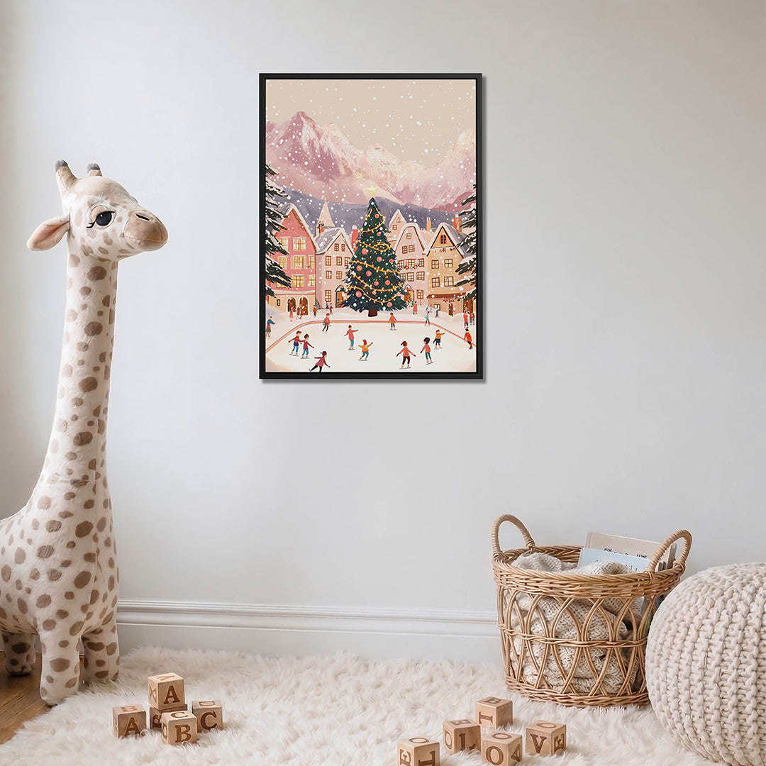 Winterse ijsbaan Kunstwerk