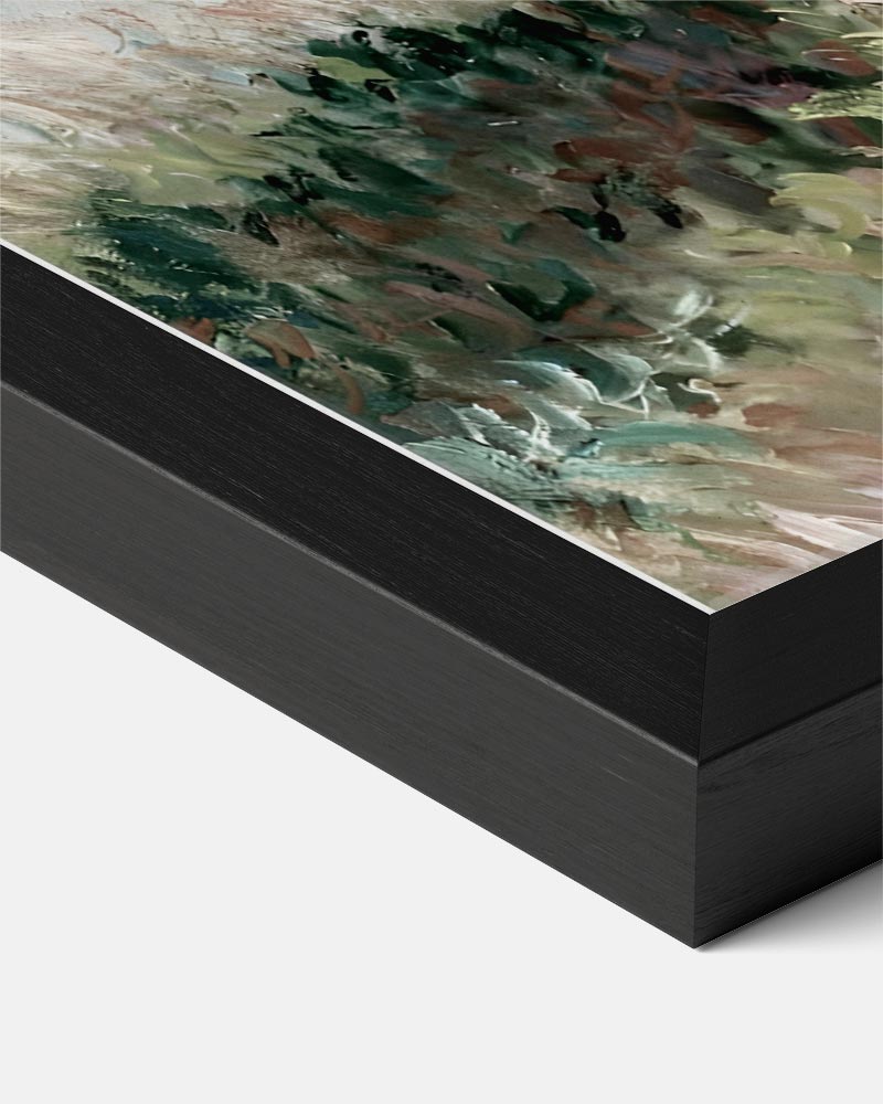 Vrouw met Parasol in de Wind Poster-WallArtistic