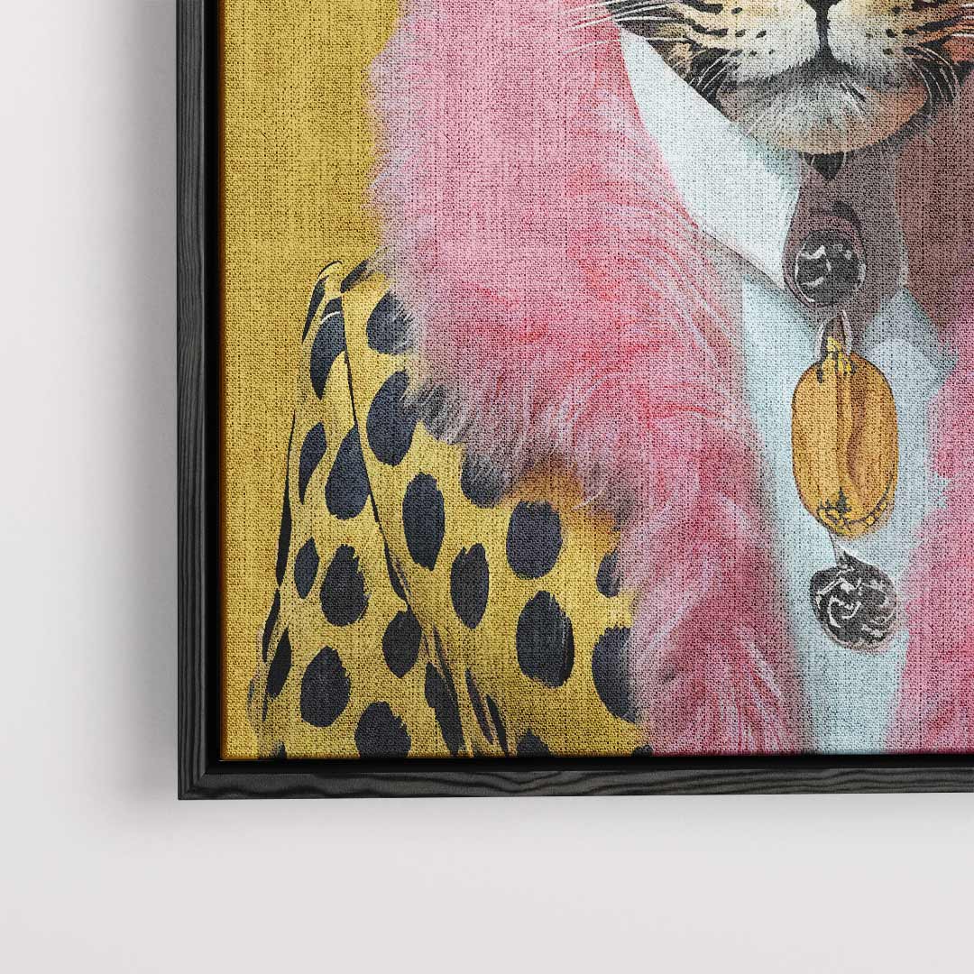 Trendy Luipaard Portret Kunstwerk