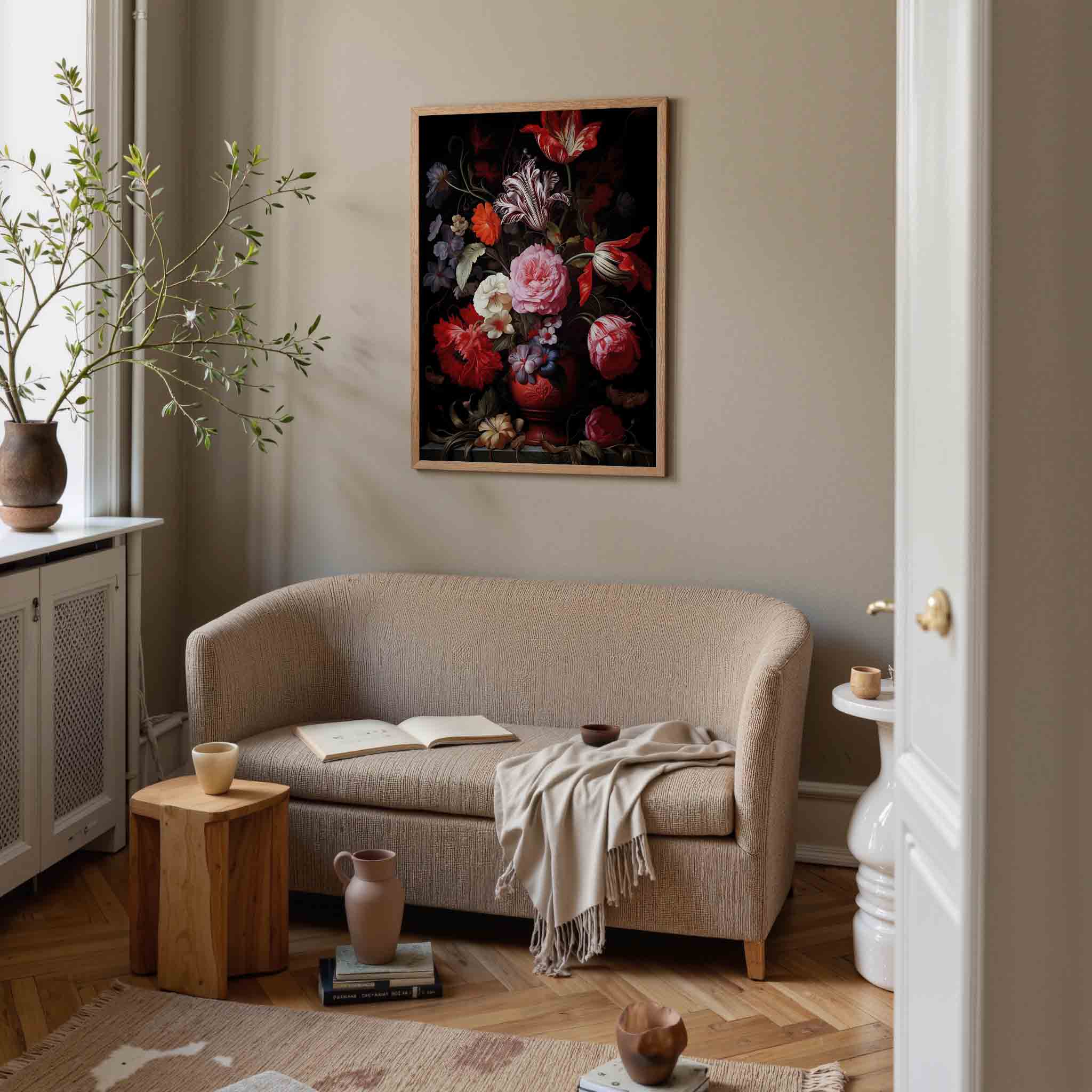 Bloemen in vaas Poster