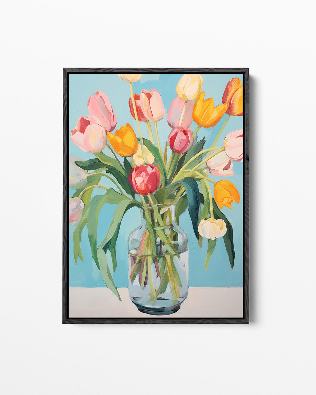 Bloemen in vaas Kunstwerk
