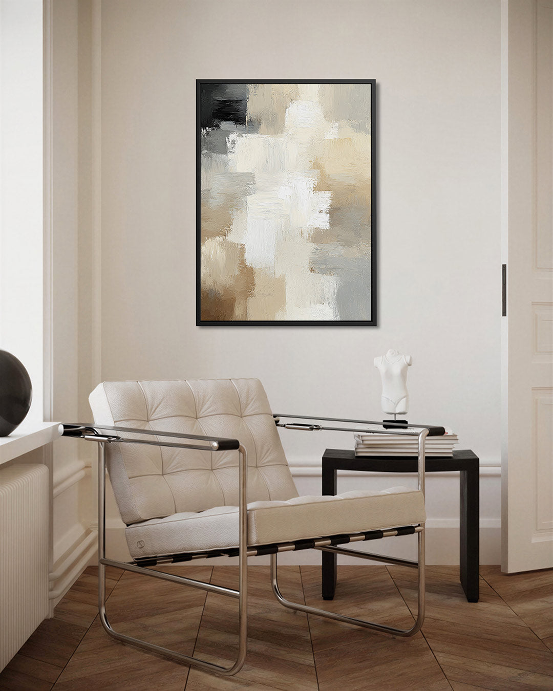 Geometrische kleurenmix Kunstwerk